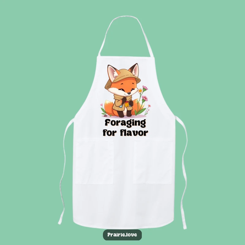 Funny Scout Fox Apron: Durable Kitchen Explorer Wear, Perfect Funny Gift