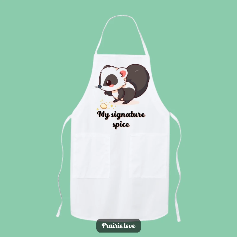 Funny Skunk Apron: Sparkling Trail Chef Design, Hilarious Funny Gift