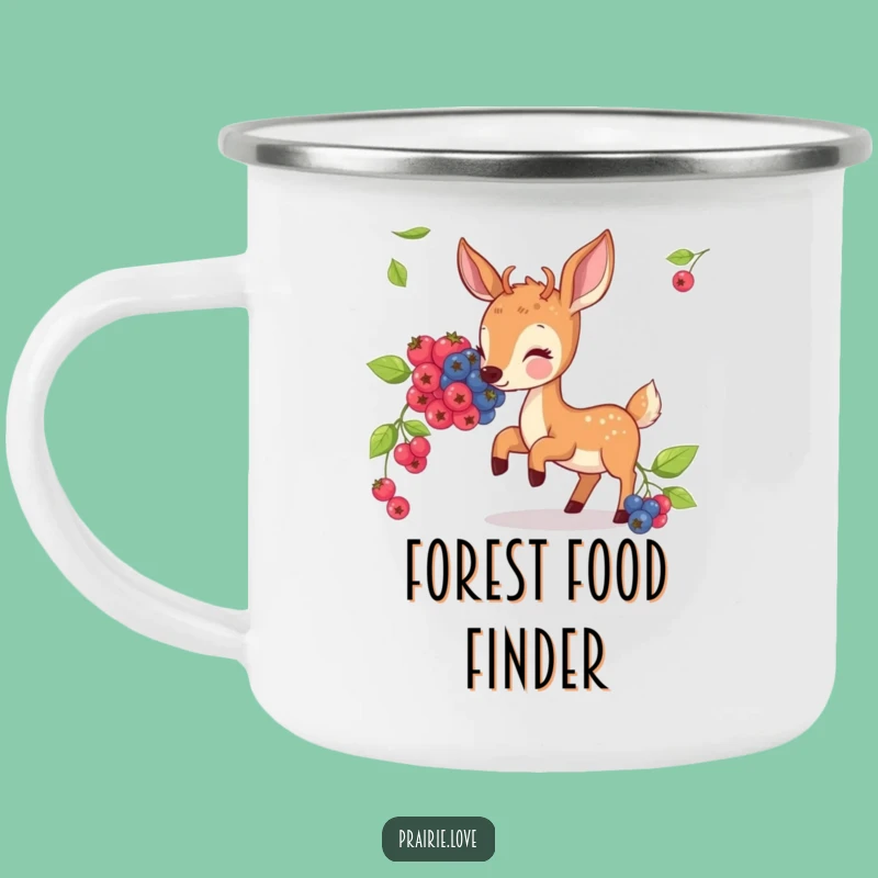 Funny Deer Berry Camping Mug - Hilarious Woodland Companion