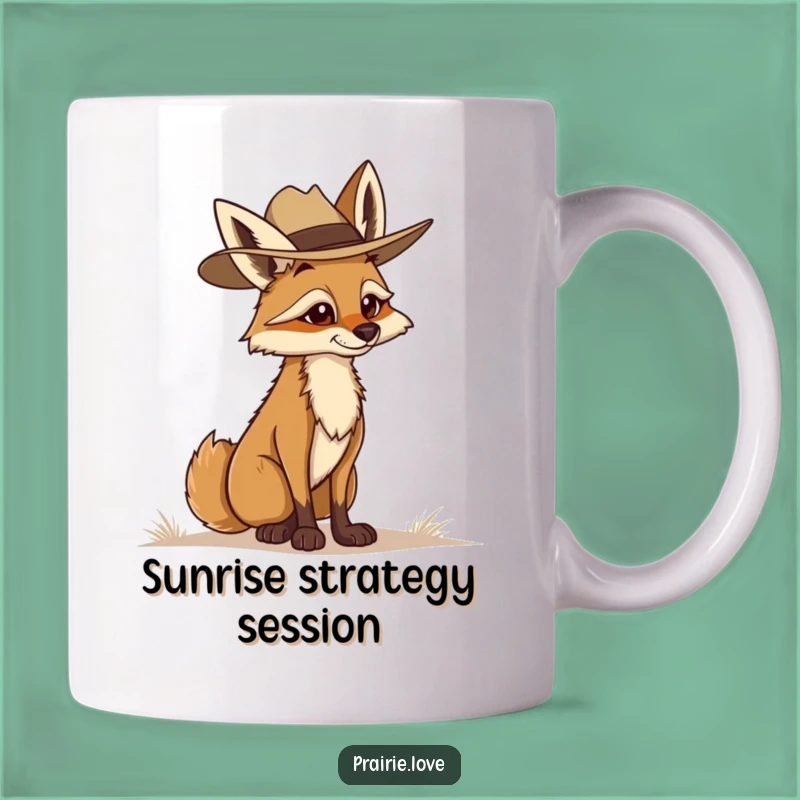Funny Coyote Mug: Determined Ranger Explorer Gift, Perfect for the Vigilant