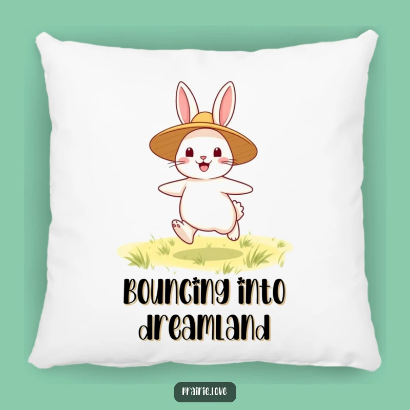 Funny Rabbit Pillow: Soft & Cozy Happy Hopper Cushion, Perfect Funny Accent
