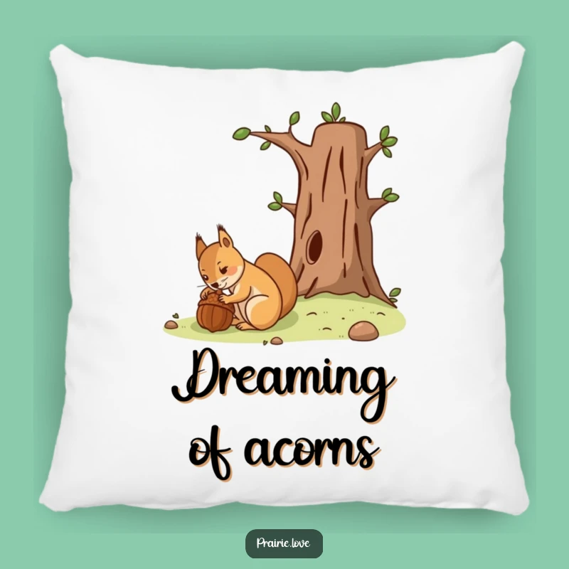 Funny Squirrel Acorn Pillow - Comfy Support for Your Prepared Dreams