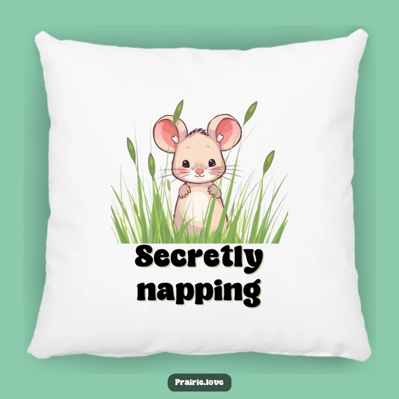 Funny Mouse Pillow: Soft Prairie Grass Comfort, Cute Funny Gift