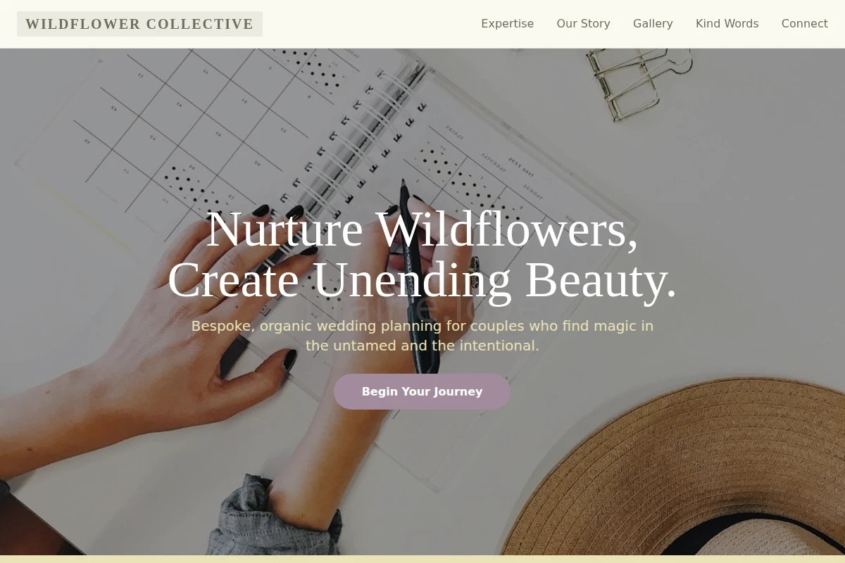 Organic Wedding Planner