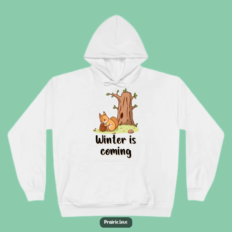 Funny Squirrel Acorn Hoodie - Cozy and Hilariously Prepared
