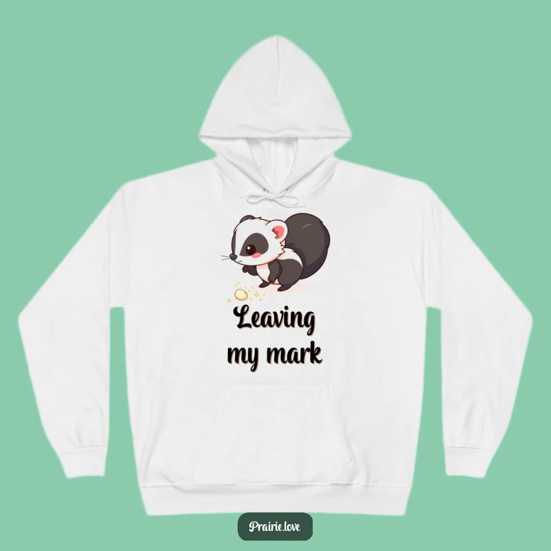 Funny Skunk Hoodie: Cozy Sparkling Puffs Design, Ultimate Funny Gift