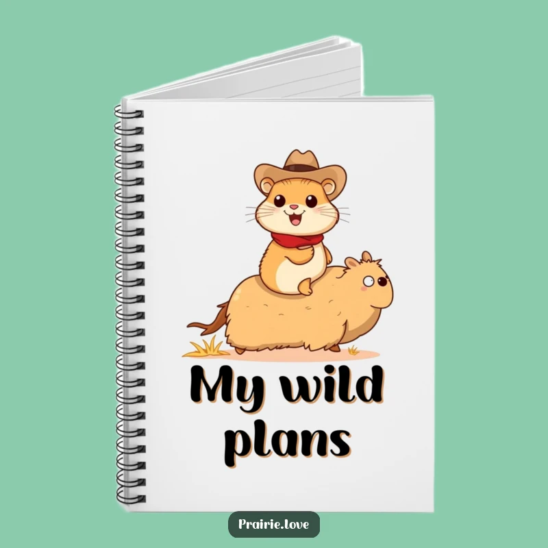 Funny Prairie Dog Cowboy Notebook: Tumbleweed Rider, Ideal Funny Gift