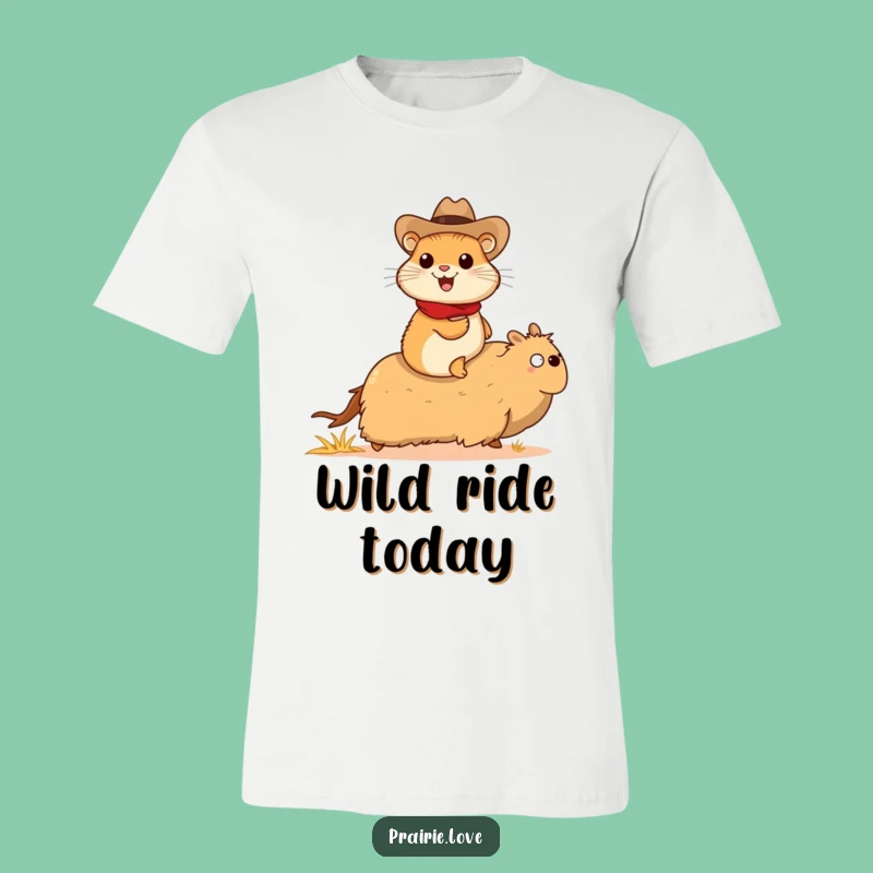 Funny Prairie Dog Cowboy T-Shirt: Tumbleweed Rider, Ideal Funny Gift
