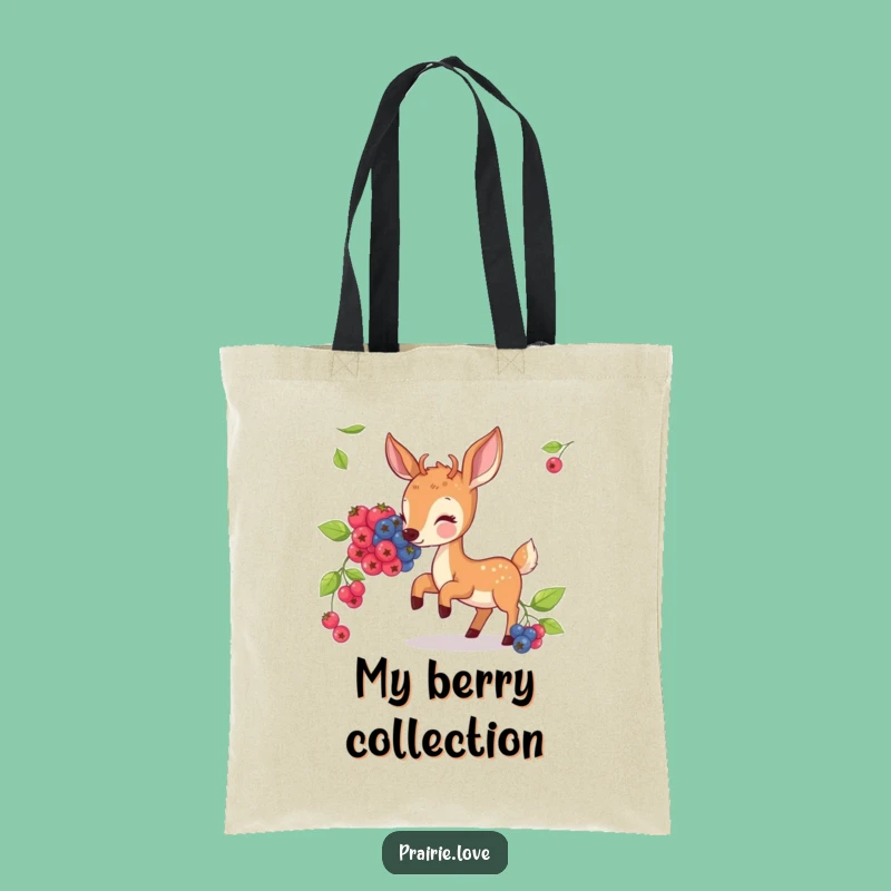 Funny Deer Berry Tote Bag - Your Hilarious Woodland Carry-All